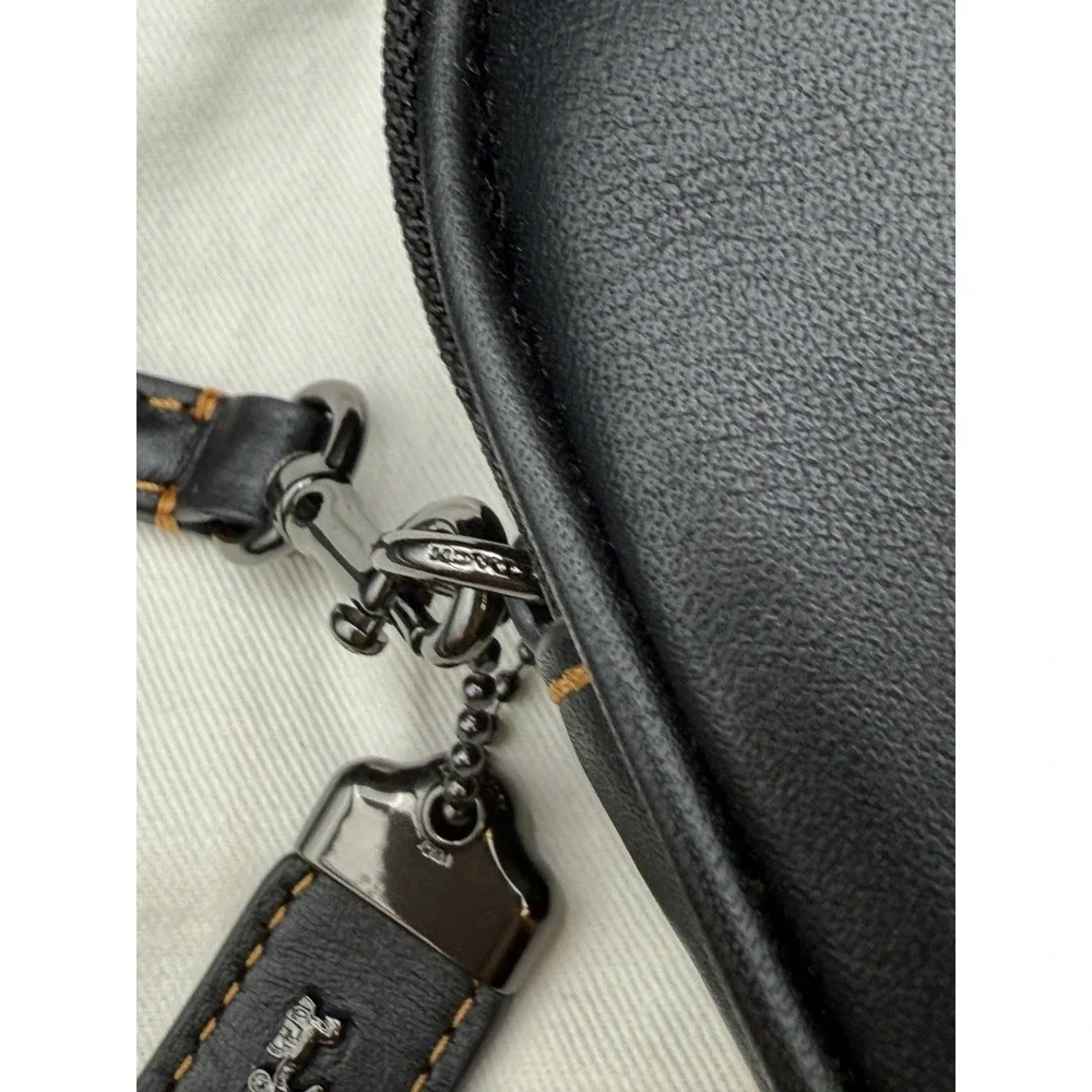 COACH x DISNEY Collection - MICKEY Crossbody Clutch Black Leather Bag‎